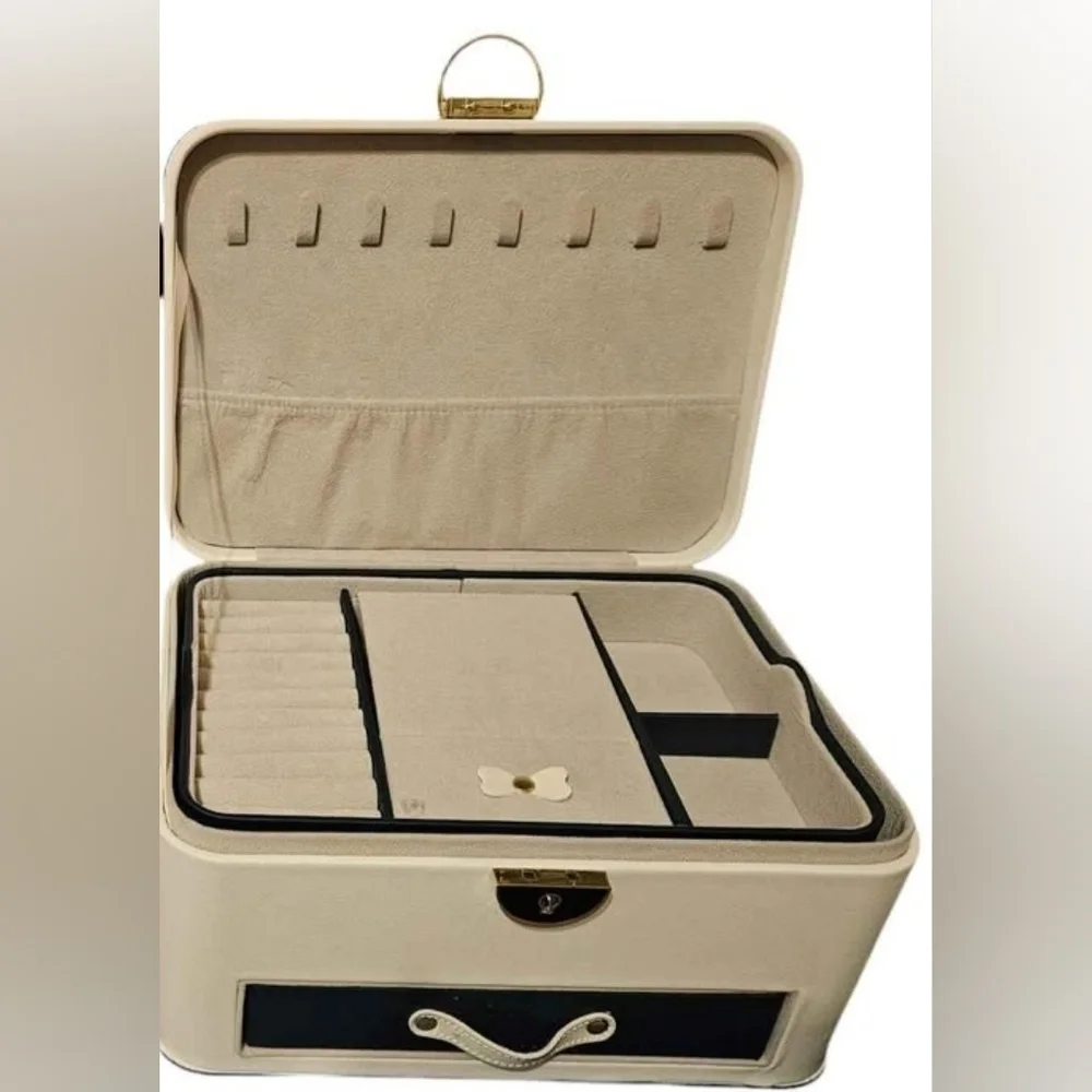 White Girls Jewelry Box With Cartoon Horse